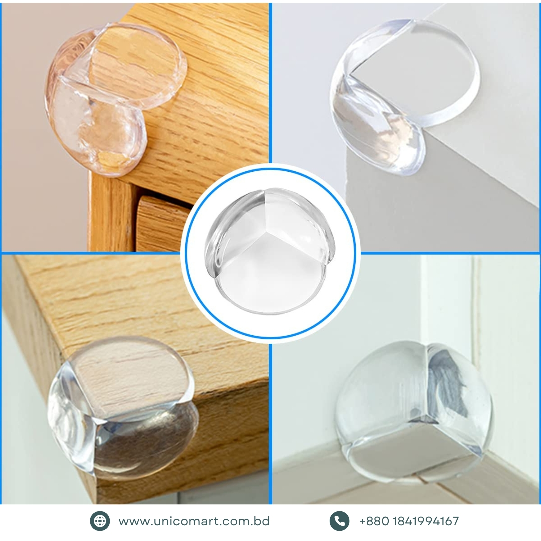 Baby Safety Corner Guard Set - 12 Pcs (L/Ball Shaped) - Image 5