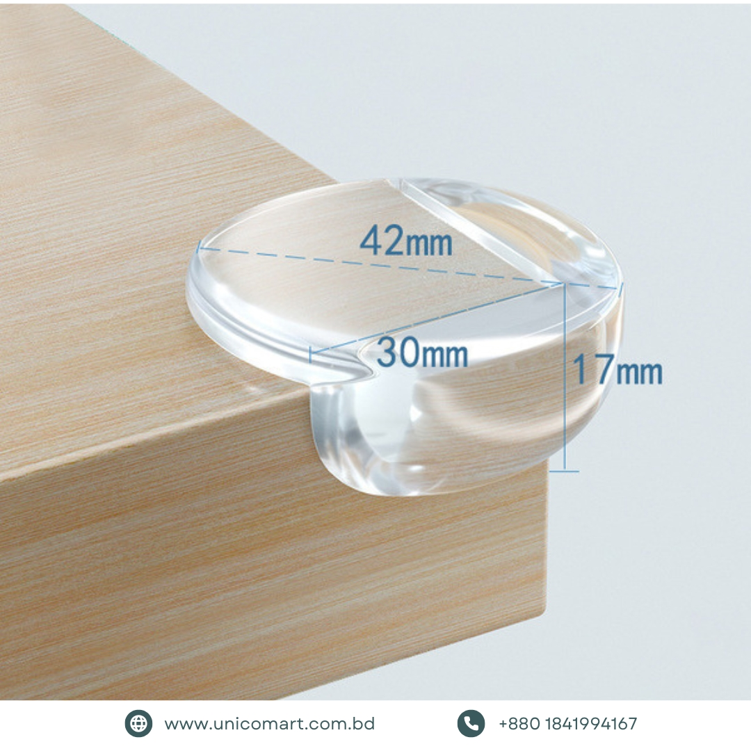 Baby Safety Corner Guard Set - 12 Pcs (L/Ball Shaped) - Image 3