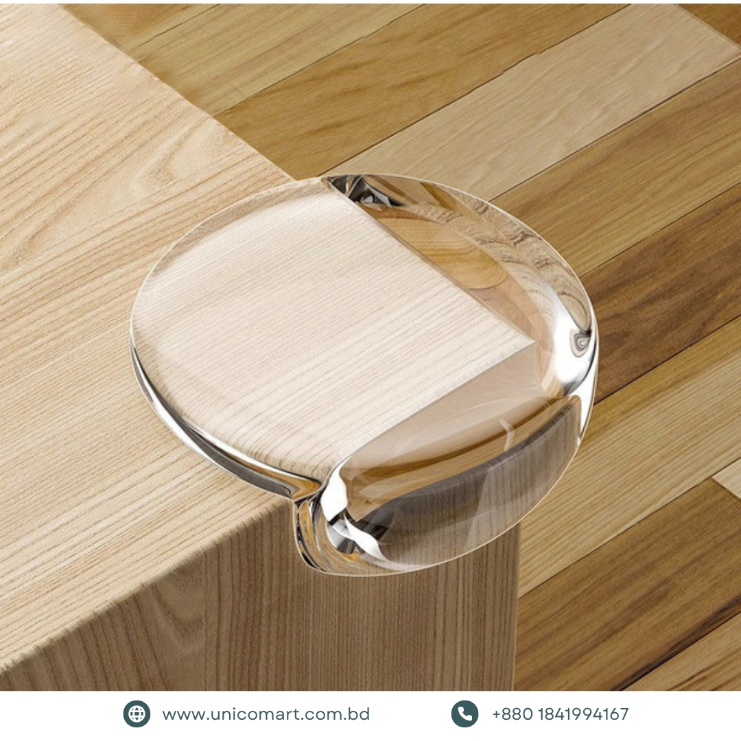 Baby Safety Corner Guard Set - 12 Pcs (L/Ball Shaped)