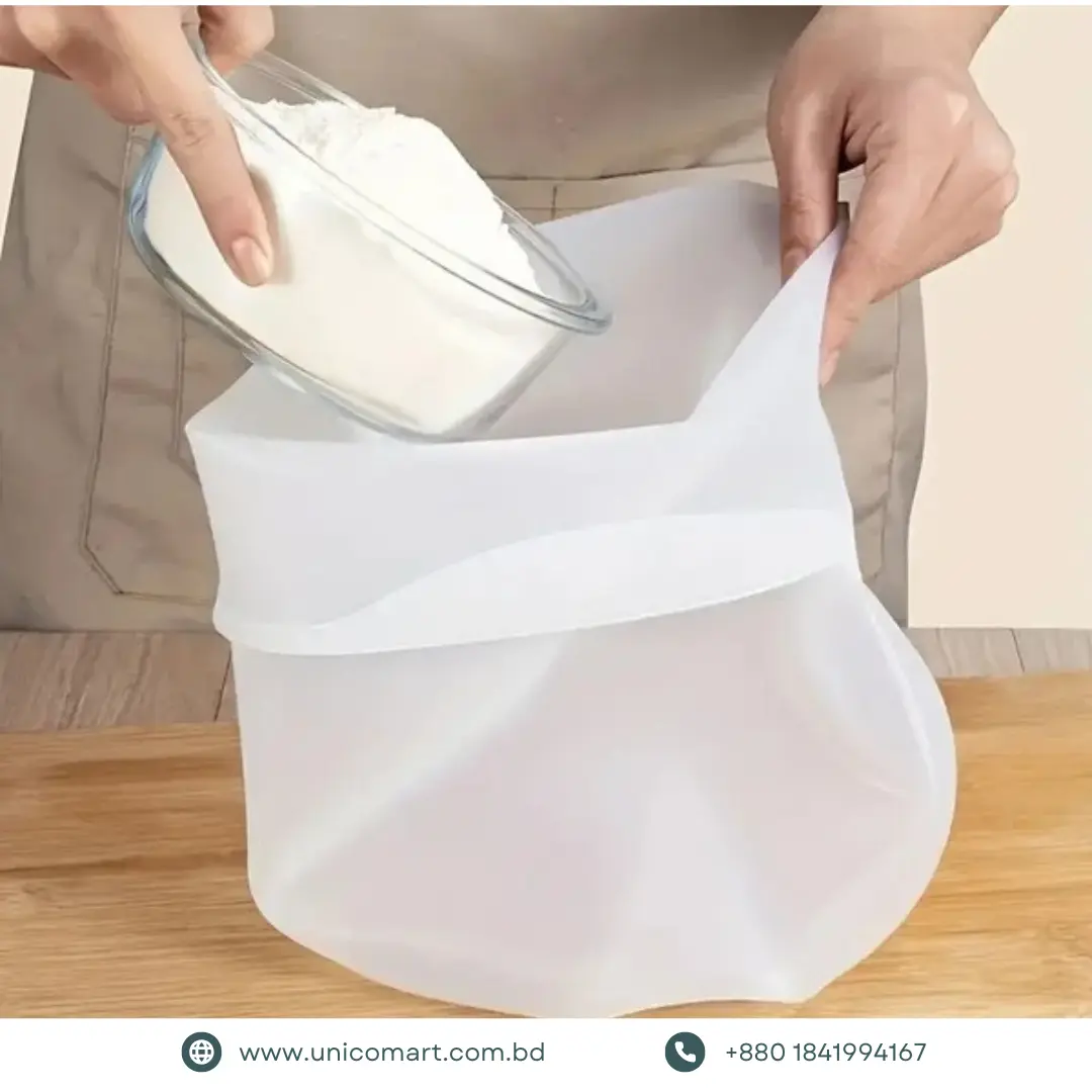 1 Pcs Reusable Silicone Dough Kneading Bag - Image 2