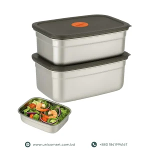2 PCS Premium Stainless Steel Food Container